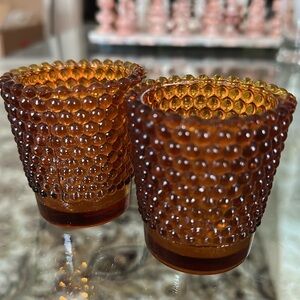 Vintage Bubble Glass Votives